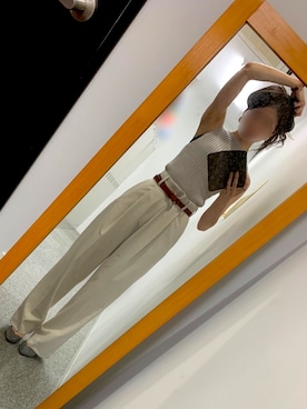 「LA BELLE ETUDE（ラベルエチュード）のアイテム（パンツ）」を使った、Sawさん（レディース・159cm）の夏コーディネート