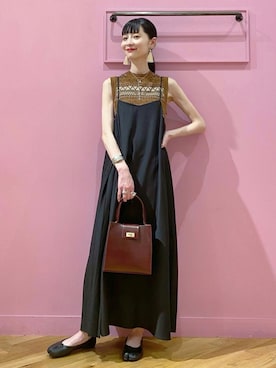 「TOGA PULLA（トーガ　プルラ）のアイテム（ピアス（両耳用））」を使った、Haruka.さん（レディース・164cm）の夏コーディネート