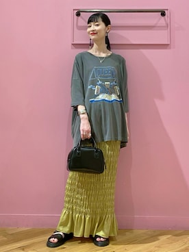 「BEAMS」｜「アイテム（ボストンバッグ）」を使った、Haruka.さん（レディース・164cm）の夏コーディネート