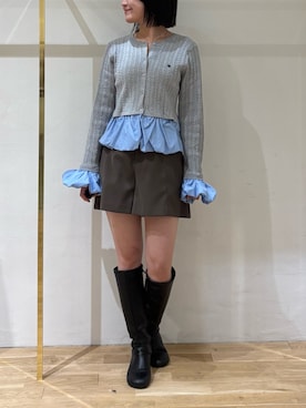 「LAGUNAMOON（ラグナムーン）のアイテム」を使った、NAO YAMAMURAさん（レディース・158cm）の秋コーディネート