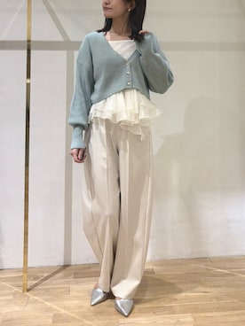 「LAGUNAMOON（ラグナムーン）のアイテム」を使った、NAO YAMAMURAさん（レディース・158cm）の秋コーディネート