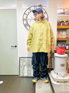 「アイテム（帽子）」を使った、minikenさん（メンズ・174cm）の冬コーディネート