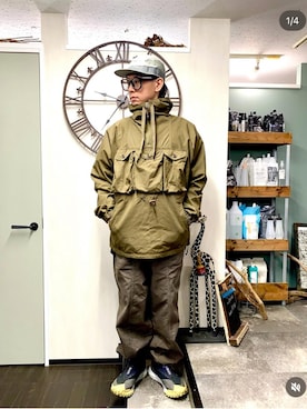 「アイテム（ブルゾン）」を使った、minikenさん（メンズ・174cm・40代）の冬コーディネート