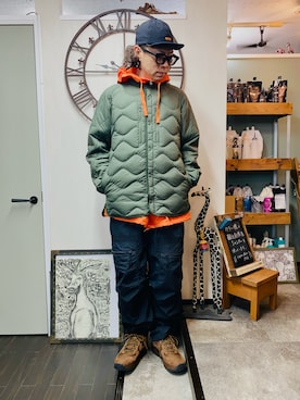 「NIKE」｜「アイテム（ジャケット/アウター）」を使った、minikenさん（メンズ・174cm）の冬コーディネート