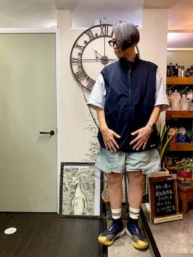 「アイテム（スニーカー）」を使った、minikenさん（メンズ・174cm）の秋コーディネート