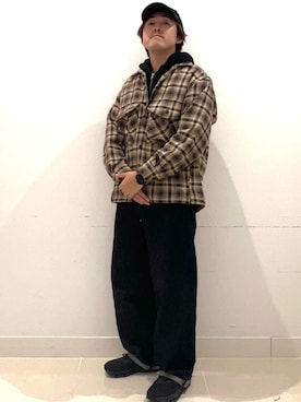 「アイテム（その他アウター）」を使った、shoさん（メンズ・173cm・20代）の秋コーディネート