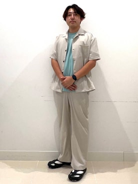 「オフィスカジュアル」｜shoさん（メンズ・173cm）の夏コーディネート
