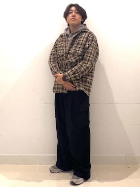 「アイテム（その他アウター）」を使った、shoさん（メンズ・173cm）の秋コーディネート