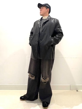 「グラデーションニット」｜shoさん（メンズ・173cm）の秋コーディネート