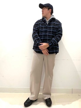 「コーデュロイキャップ」｜shoさん（メンズ・173cm）の冬コーディネート