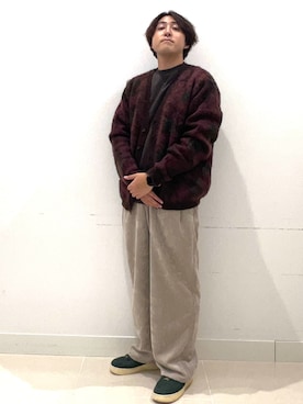 「アイテム（ニット/セーター）」を使った、shoさん（メンズ・173cm）の秋コーディネート