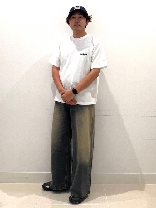 ヴィンテージライクデニムワイドパンツ