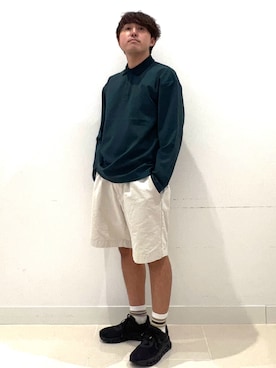 「アイテム（ポロシャツ）」を使った、shoさん（メンズ・173cm・20代）の夏コーディネート