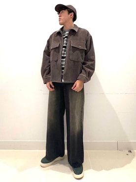 「寒い」｜「アイテム（ブルゾン）」を使った、shoさん（メンズ・173cm）の冬コーディネート