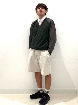 「ニットカーディガン」｜shoさん（メンズ・173cm・20代）の夏コーディネート