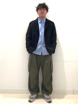 「SENSE OF PLACE by URBAN RESEARCH（センスオブプレイスバイアーバンリサーチ）のアイテム（テーラードジャケット）」を使った、shoさん（メンズ・173cm）の冬コーディネート
