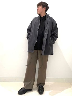 「アイテム（モッズコート）」を使った、shoさん（メンズ・173cm）の冬コーディネート
