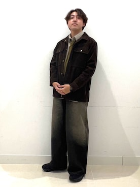 「アイテム（その他アウター）」を使った、shoさん（メンズ・173cm）の秋コーディネート