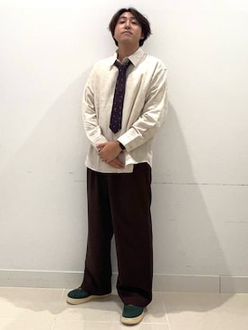 「アイテム（フォーマルスーツ/小物）」を使った、shoさん（メンズ・173cm）の秋コーディネート