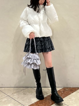 「OLIVE des OLIVE（オリーブデオリーブ）のアイテム（ダウンジャケット/コート）」を使った、yu22oliveさん（レディース・150cm）の秋コーディネート