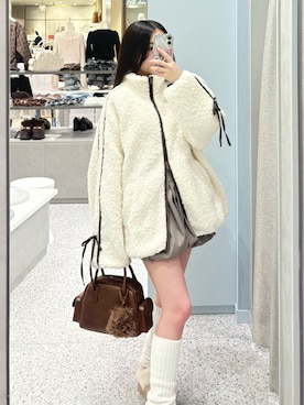 「アイテム（ブルゾン）」を使った、yu22oliveさん（レディース・150cm）の秋コーディネート