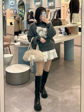 yu22oliveさん（レディース・150cm）の冬コーディネート