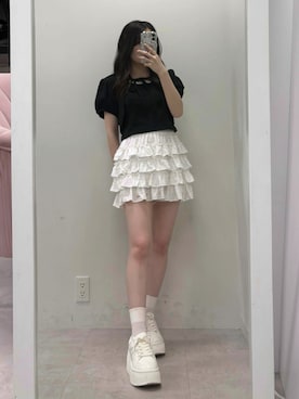 「アイテム（トップス）」を使った、yu22oliveさん（レディース・150cm）の夏コーディネート