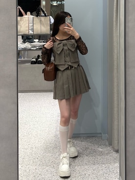 yu22oliveさん（骨格ナチュラル・レディース・150cm）の夏コーディネート