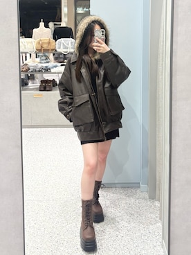 「アイテム（ワンピース/ドレス）」を使った、yu22oliveさん（レディース・150cm）の秋コーディネート