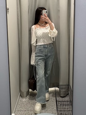 「OLIVE des OLIVE（オリーブデオリーブ）のアイテム」を使った、yu22oliveさん（レディース・150cm）の夏コーディネート