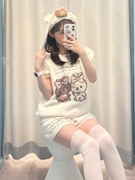 「OLIVE des OLIVE（オリーブデオリーブ）のアイテム」を使った、yu22oliveさん（レディース・150cm）の春コーディネート