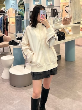 「OLIVE des OLIVE（オリーブデオリーブ）のアイテム（ブルゾン）」を使った、yu22oliveさん（レディース・150cm）の秋コーディネート