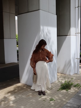 「moi tytto（モイテュット）のアイテム」を使った、mokaさん（レディース・155cm）の春コーディネート