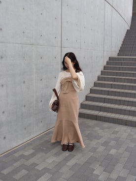 「moi tytto（モイテュット）のアイテム」を使った、mokaさん（レディース・155cm）の夏コーディネート