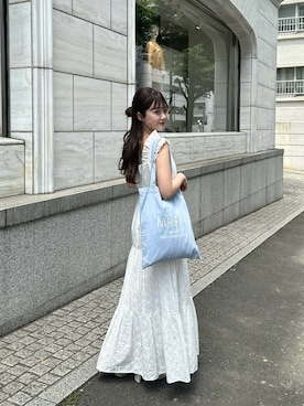 「アイテム（その他、ピンク系）」を使った、muguetさん（レディース・160cm）の夏コーディネート