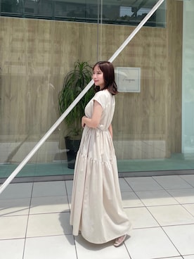 「アイテム（その他、ピンク系）」を使った、muguetさん（レディース・160cm）の夏コーディネート