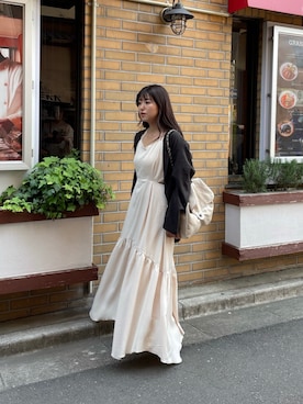 「アイテム（その他、ピンク系）」を使った、muguetさん（レディース・160cm）の春コーディネート