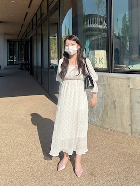 「アイテム（その他、ピンク系）」を使った、muguetさん（レディース・160cm）の春コーディネート