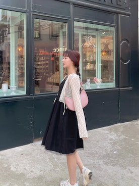 「アイテム（その他、ピンク系）」を使った、muguetさん（レディース・160cm）の夏コーディネート