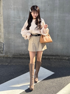 muguetさん（レディース・160cm）の冬コーディネート