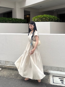 「アイテム（その他、ピンク系）」を使った、muguetさん（レディース・160cm）の夏コーディネート