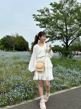 「アイテム（その他、ピンク系）」を使った、muguetさん（レディース・160cm）の春コーディネート