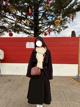 「アイテム（トレンチコート）」を使った、kamepipi924さん（レディース・165cm）の冬コーディネート