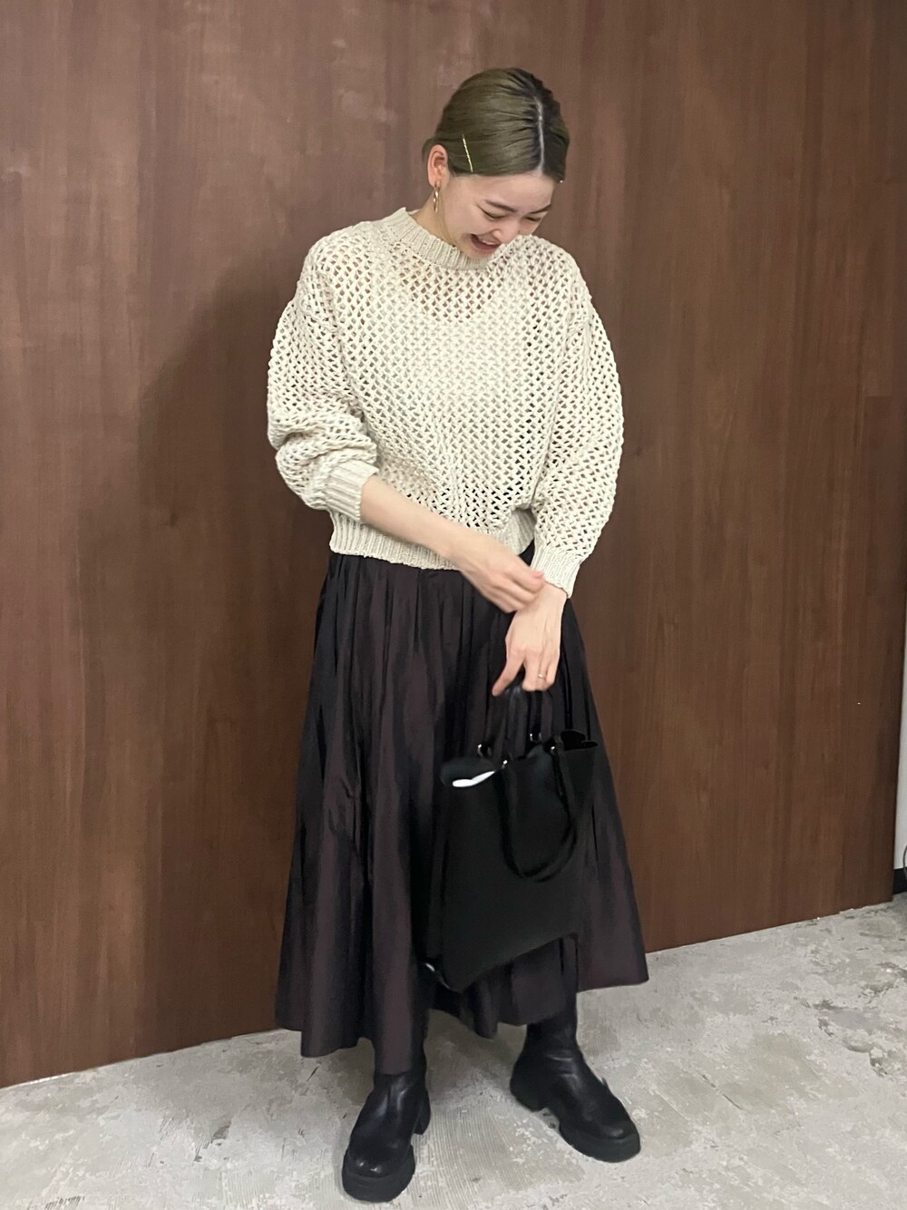 Machiko Yama(LANDWARDS)｜Liyocaのニット/セーターを使った  