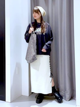 「アイテム（スウェット）」を使った、mayoさん（レディース・161cm・20代）の秋コーディネート
