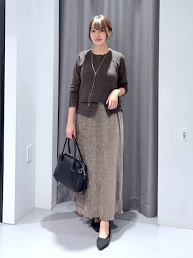 「LAKOLE（ラコレ）のアイテム」を使った、mayoさん（レディース・161cm）の秋コーディネート