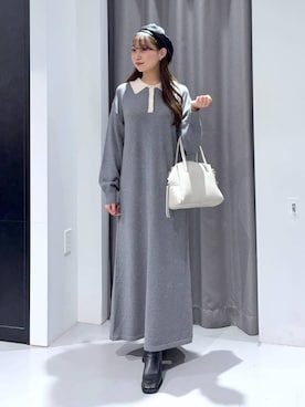 「アイテム（ハンチング/ベレー帽）」を使った、mayoさん（レディース・161cm・20代）の秋コーディネート