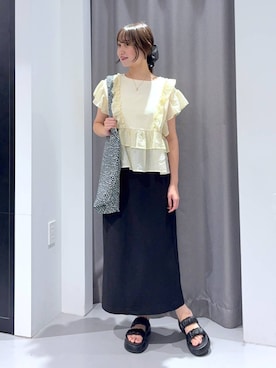 「アイテム（トートバッグ）」を使った、mayoさん（レディース・161cm・20代）の夏コーディネート