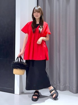 「アイテム（チュニック）」を使った、mayoさん（レディース・161cm・20代）の夏コーディネート