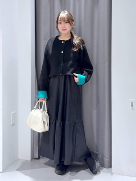 「アイテム（バレッタ/ヘアクリップ）」を使った、mayoさん（レディース・161cm・20代）の冬コーディネート